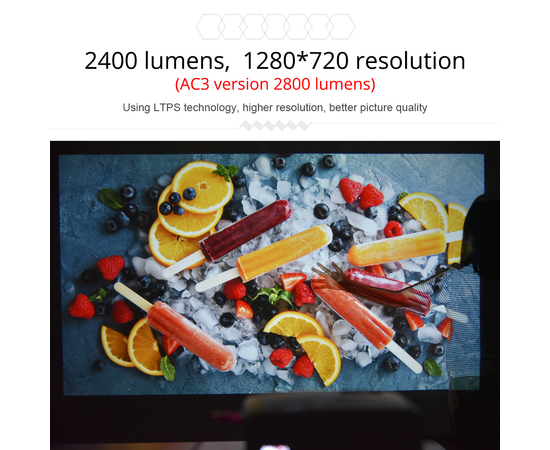 Видеопроектор TouYinger T4, фото , изображение 3