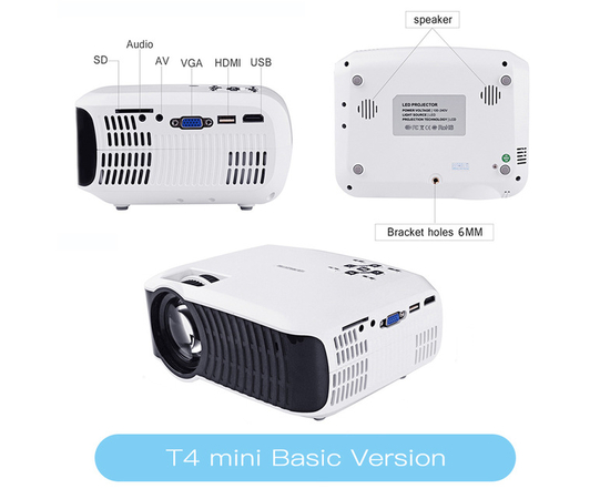 Видеопроектор TouYinger T4, фото , изображение 4