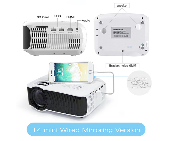 Видеопроектор TouYinger T4, фото , изображение 6