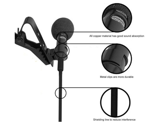 Петличный микрофон JB sound JB-510C, фото , изображение 5