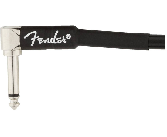 Кабель инструментальный FENDER CABLE PROFESSIONAL SERIES 1' BLACK, фото 