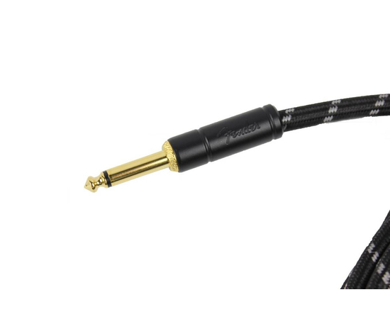 Кабель инструментальный FENDER CABLE DELUXE SERIES 10' BLACK TWEED, фото 