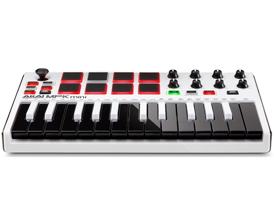 MIDI клавиатура AKAI MPK MINI MK2 WHITE, фото , изображение 4