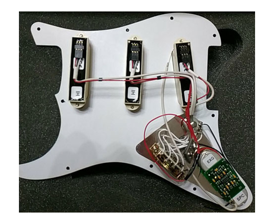 Именная панель для электрогитары EMG YNH20 white (evo1)