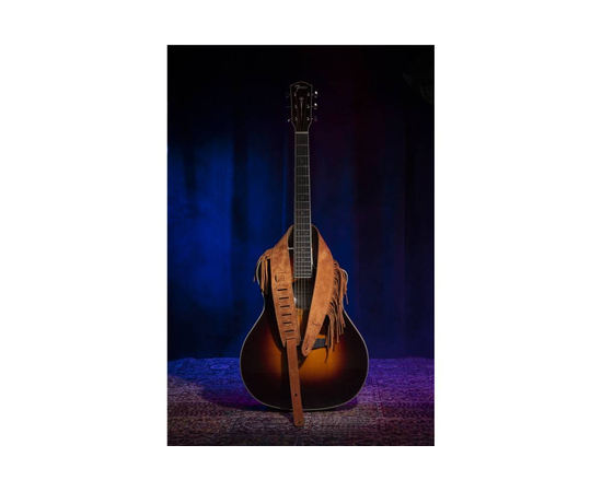 Ремінь гітарний FENDER SUEDE FRINGE STRAP BROWN, image , зображення 4