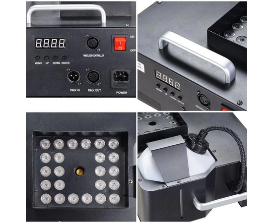 Дим машина POWER light SH-1500LD (RGB 3в1), image , зображення 5