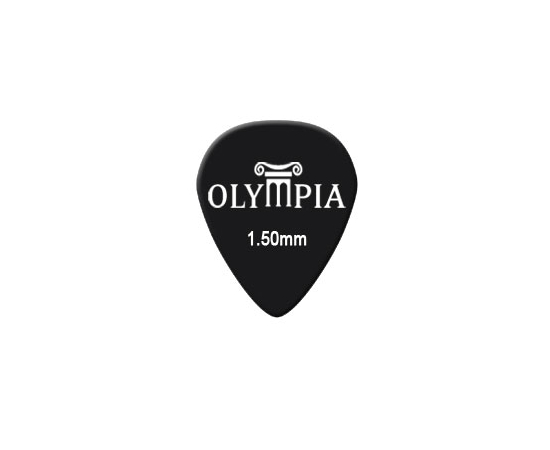 Медиатор OLYMPIA P.V.C TEARDROP 1.5MM (BLACK) - 143138 за 9 грн. | 4Club
