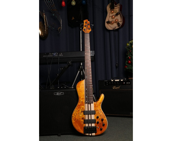 Бас-гитара CORT A5 Plus SC (Amber Open Pore)