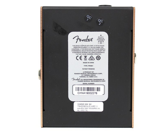 Педаль эффектов FENDER PEDAL MTG TUBE DISTORTION