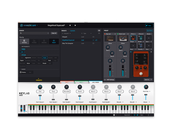 Программное обеспечение Arturia Analog Lab 4