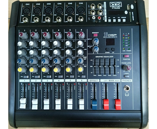 Активный микшер DJ Lights PT6USB - 143842 за 0 грн. | 4Club