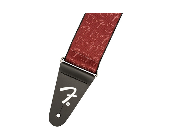 Гитарный ремень FENDER 2' ICON STRAP TELE BURGUNDY