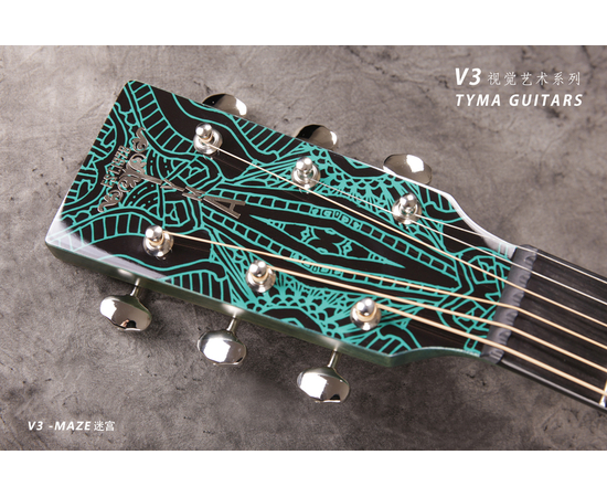 Электроакустическая гитара Tyma V-3 Maze