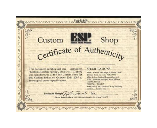 Электрогитара ESP KH2 NeckThru STD BK