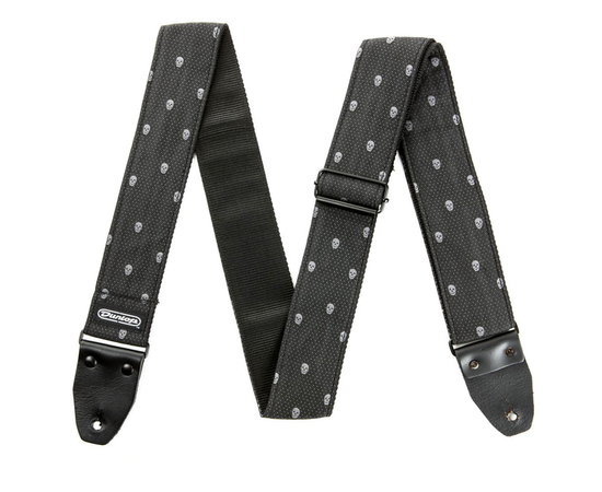 Гитарный ремень DUNLOP D6707 Jacquard Grey Skull Strap