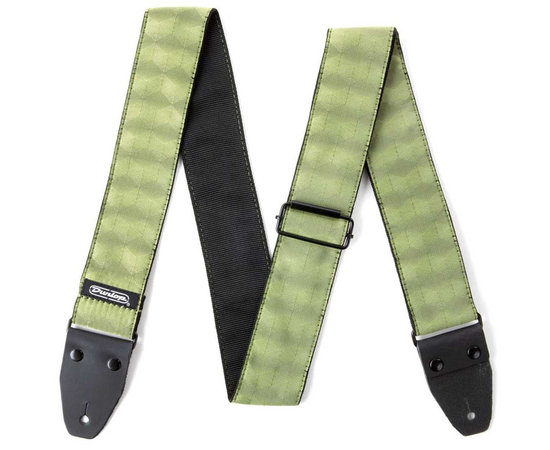 Гитарный ремень DUNLOP D6710 Jacquard Hexagon Echo Olive Strap