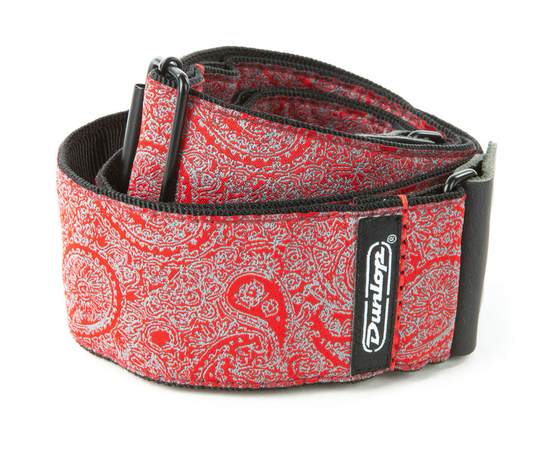 Гитарный ремень DUNLOP D6711 Jacquard Paisley Red Strap - 144143 за 1352 грн. | 4Club