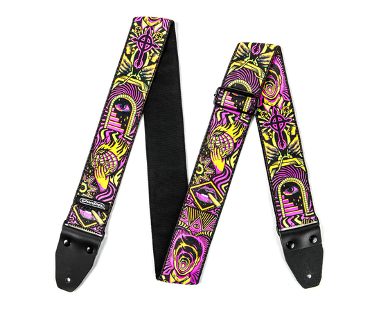 Гитарный ремень DUNLOP ILD03 Ilovedust Headspace Orange Strap