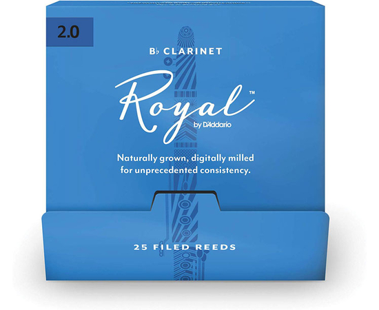 Трости для кларнета D`ADDARIO Royal - Bb Clarinet #2.0 - 25 box - 144250 за 2990 грн. | 4Club