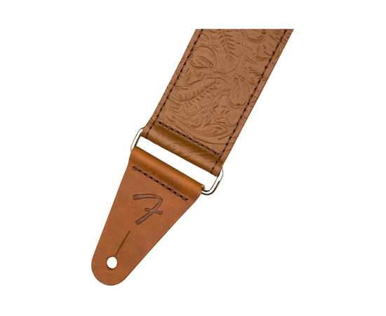 Гитарный ремень FENDER 2" TOOLED LEATHER STRAP BROWN