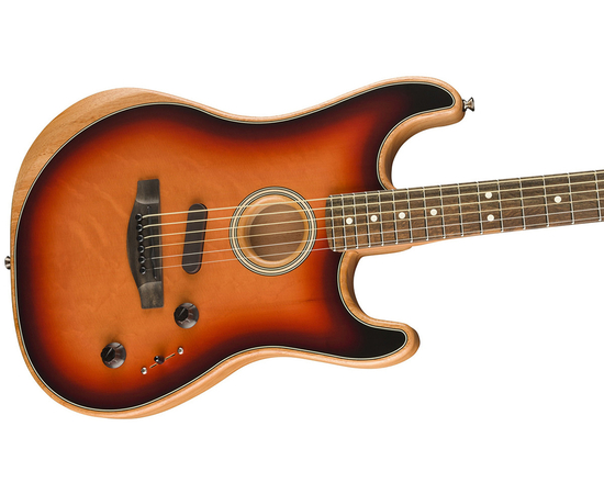 Гибридная полуакустическая электрогитара FENDER AMERICAN ACOUSTASONIC STRATOCASTER SUNBURST