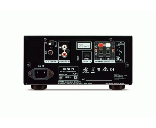 CD-міні система з Bluetooth Denon DT1 Gray, image , зображення 3