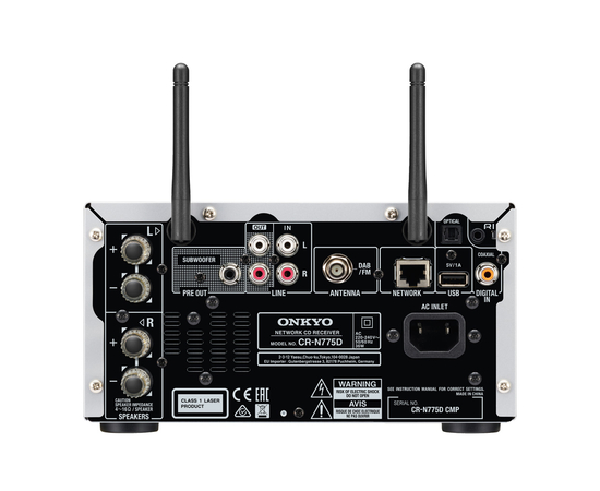 Сетевая MultiRoom CD-мини система Onkyo CS-N775D Black, фото , изображение 5