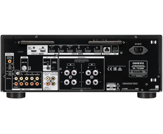 Мережевий стерео ресивер з Wi-Fi / AirPlay / Bluetooth Onkyo TX-8390 Black, image , зображення 3