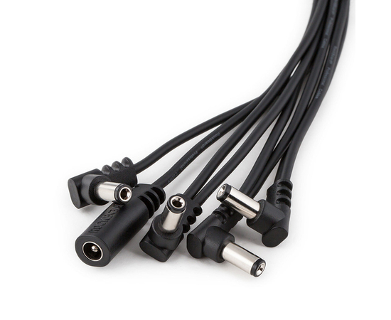 Патч-кабель для питания гитарных педалей ROCKBOARD RBO CAB POWER DC8 A Flat Daisy Chain Cable, 8 Outputs, angled