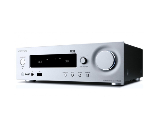 Мережевий стерео ресивер з Wi-Fi / AirPlay / Bluetooth Onkyo R-N855 Silver, image , зображення 2