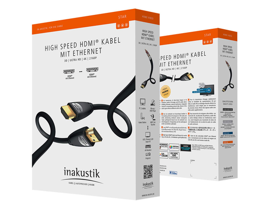 Кабель Inakustik Exzellenz High Speed HDMI Cable with Ethernet 15,0m, фото , изображение 2