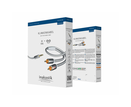 Кабель Inakustik Premium 3,5mm Mini Jack > 2 x RCA 1,5m, фото , изображение 2
