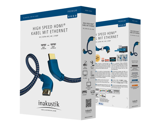 Кабель Inakustik Premium High Speed HDMI Cable with Ethernet 5,0m, фото , изображение 2