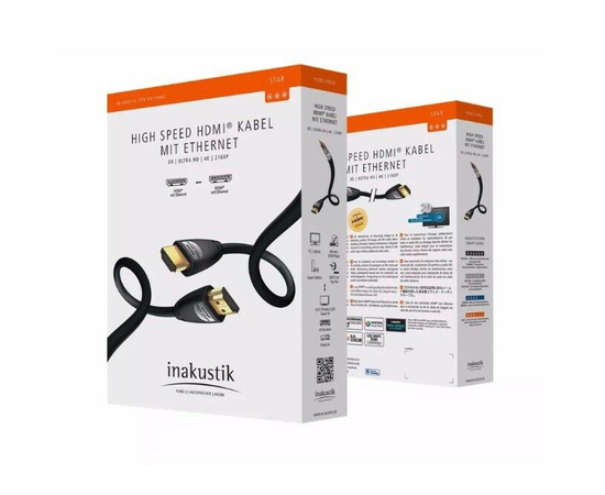 Кабель Inakustik Star Standard HDMI Cable with Ethernet 5,0m, фото , изображение 2