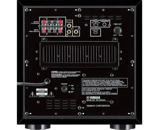 Сабвуфер Yamaha NS-SW200 Black, фото , изображение 2