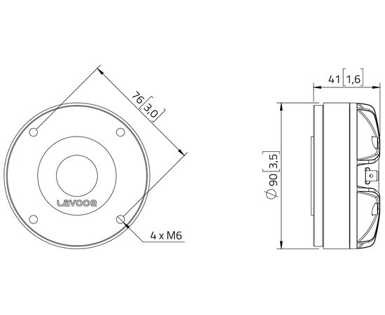 ВЧ динамик LAVOCE DF10.142LM, фото , изображение 2