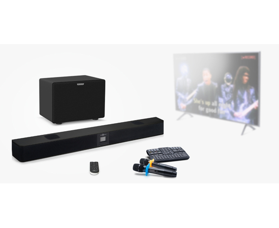 Караоке-комплект с микрофонами и саундбаром Evolution (EVOBOX Plus + SE • 200D + EvoSound Bar) - 147509 за 0 грн. | 4Club