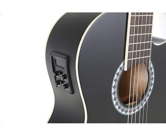 Классическая гитара со звукоснимателем GEWApure Basic Electro 4/4 (Black)