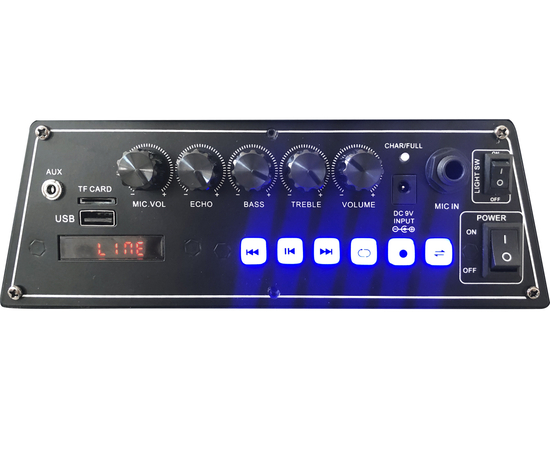 Портативная акустическая система BIG 240BAT USB/MP3/FM/BT/TWS + 2pcs VHF mic