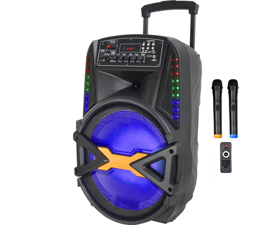 Портативная акустическая система BIG 250BAT USB/MP3/FM/BT/TWS + 2pcs VHF mic - 147752 за 0 грн. | 4Club