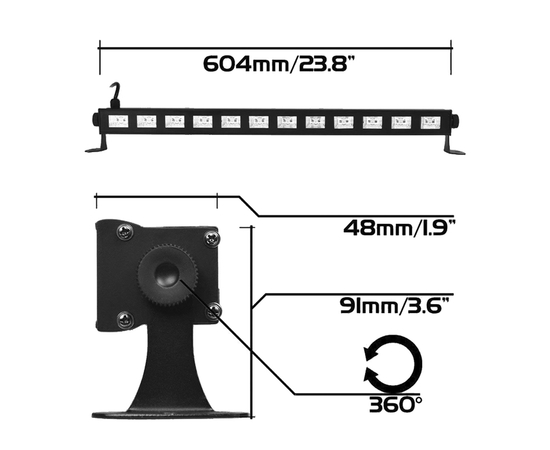 Ультрафиолетовая LED панель BIG LEDUV 12*3W