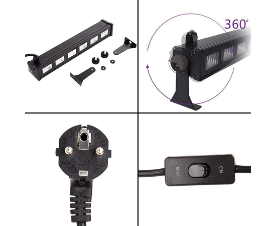 Ультрафиолетовая LED-панель BIG LEDUV 6*3W