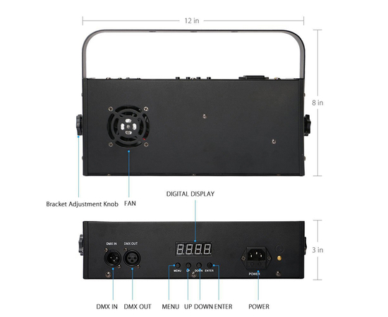Ультрафиолетовый LED-прожектор BIG LEDUV DMX18*3W