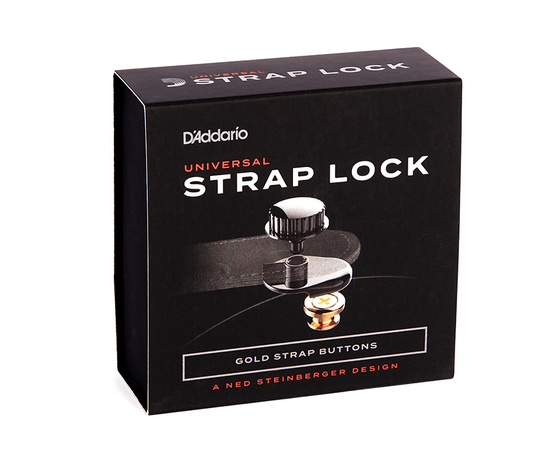 Стреплоки D'ADDARIO PW-SLS-03 Universal Strap Lock System (Gold)