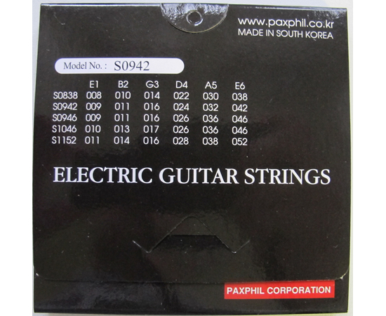 Струны для электрогитары PARKSONS S0942 ELECTRIC (09-42)