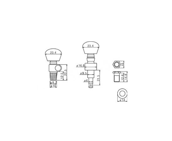 Колки для банджо PAXPHIL JBJ1000 CR