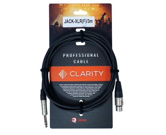 Кабель Clarity JACK-XLR(F)/3m - 148172 за 0 грн. | 4Club