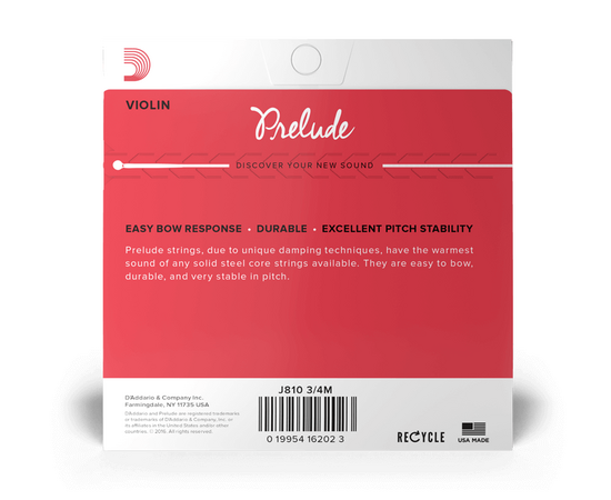 Струны для скрипки DADDARIO J810 3/4M
