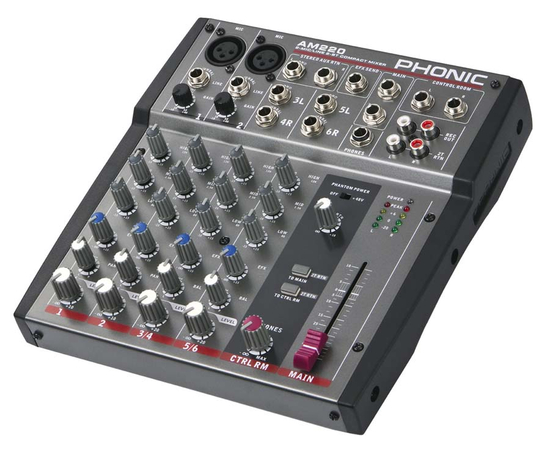 Компактный микшерный пульт Phonic AM 220 - 3158 за 0 грн. | 4Club