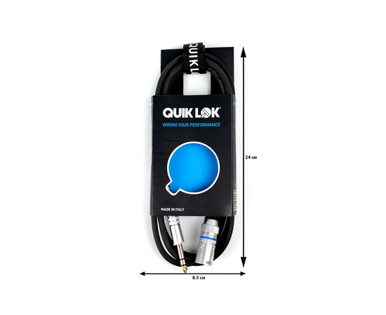 Микрофонный кабель QUIK LOK CM189-2BK